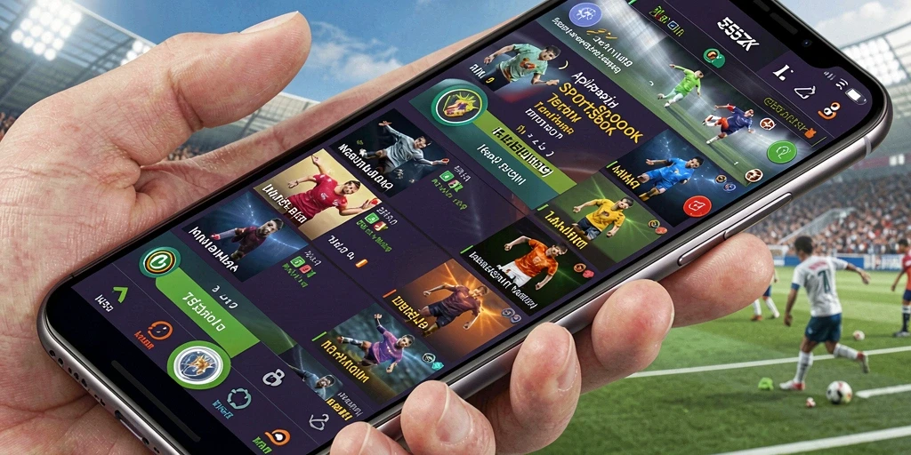 Tampilan utama gameplay 555ZK dengan berbagai pilihan taruhan olahraga.