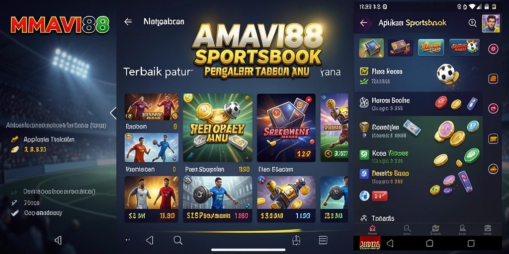 Tampilan gameplay menarik dari aplikasi Sportsbook AMAVI88.