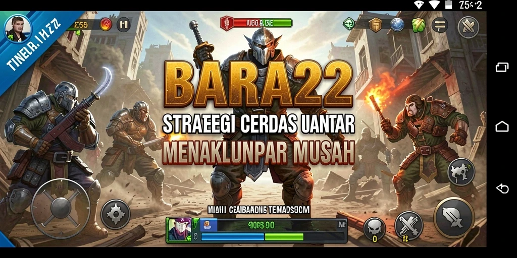 Tampilan gameplay BARA22 dengan strategi yang mendalam.