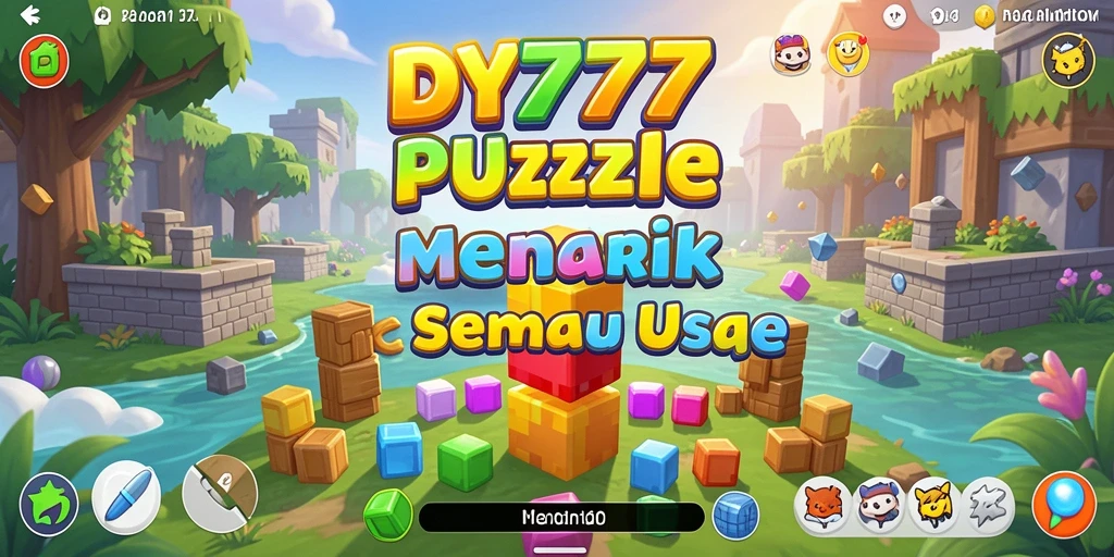 Screenshot utama DY777 menunjukkan gameplay seru dan menantang dari permainan Puzzle.