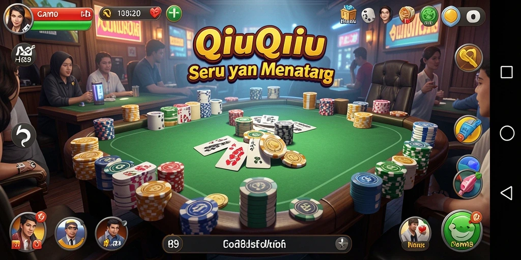 Tampilan menarik dari gameplay H89 dan momen mendebarkan saat bermain QiuQiu.