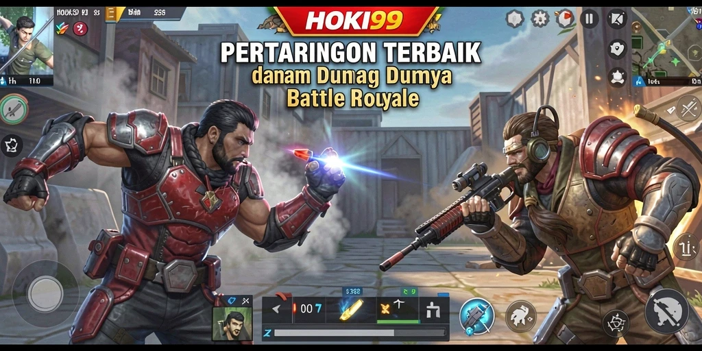 Tampilan mendebarkan dari aksi pertempuran di HOKI99.