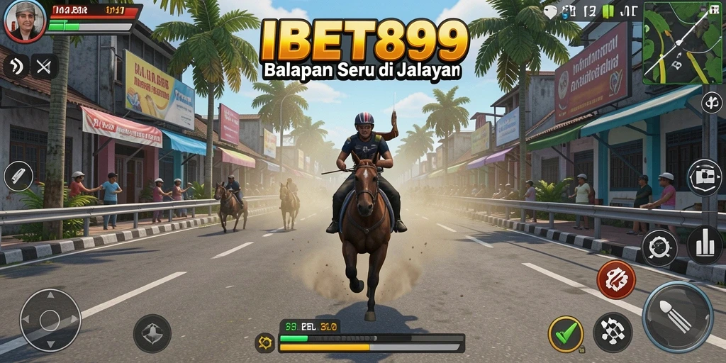 Tampilan gameplay balapan yang mendebarkan di IBET899.