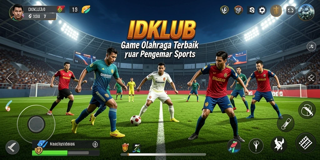 Tampilan menarik dari gameplay IDKLUB yang menampilkan aksi olahraga seru.