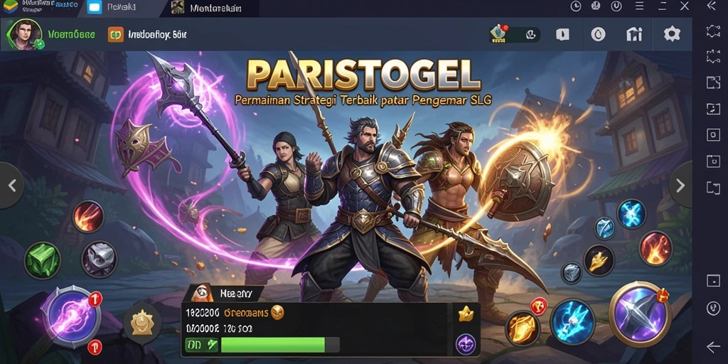 Tampilan menarik dari gameplay strategi PARISTOGEL.