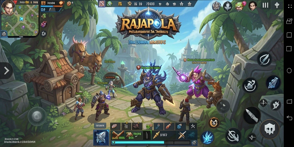 Tangkapan layar dari gameplay seru RAJAPOLA di dunia MMORPG.