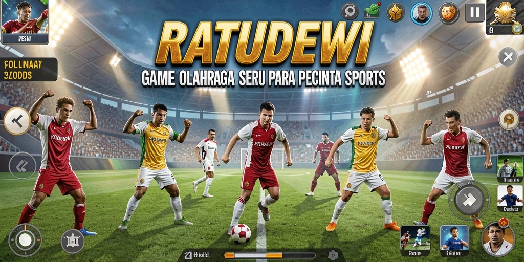 Tangkapan layar gameplay yang menunjukkan aksi olahraga yang mendebarkan.