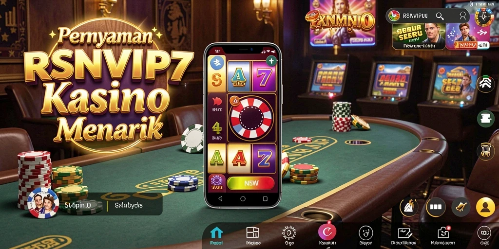 Screenshot gameplay RSNVIP7 menampilkan pengalaman Kasino yang mendebarkan.