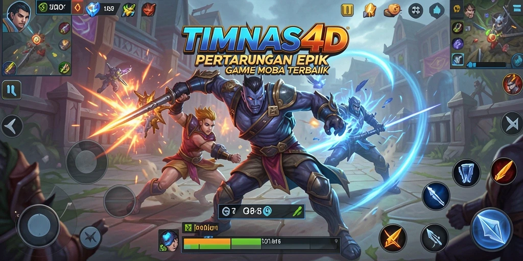 Tampilan menarik gameplay pertempuran tim di TIMNAS4D.
