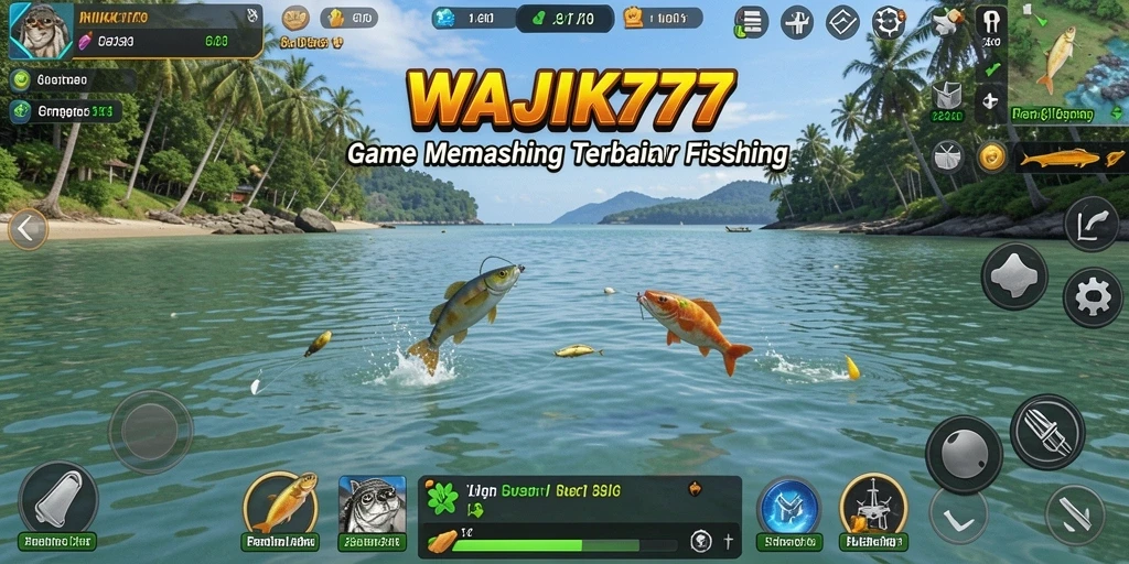 Gameplay memancing yang seru dan mendebarkan di WAJIK777.